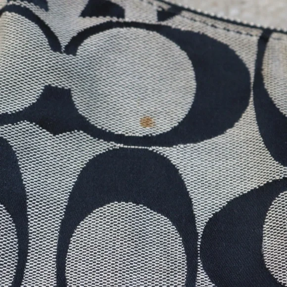 Coach Signature Black and Gray Shoulder Bag - Picture 3 of 8